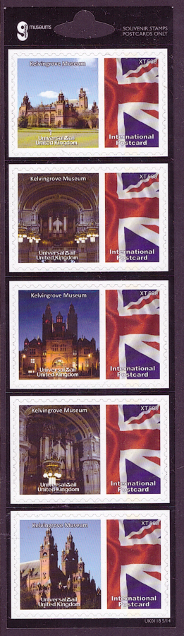 (image for) UK0118 Glasgow Museums Universal Mail Stamps Dated: 5/14